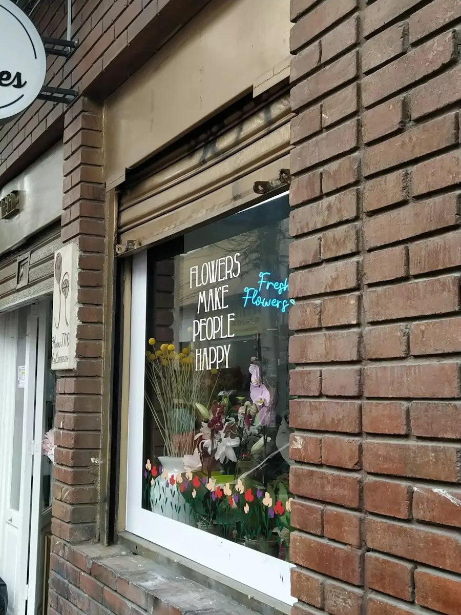 Devanture d'un fleuriste